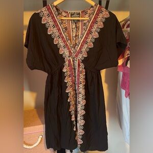 Angie V-Neck Kimono Sleeve Dress